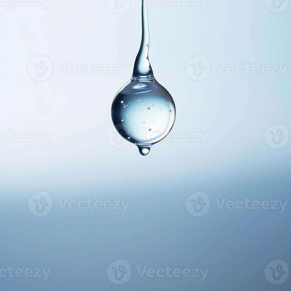 AI generated a drop of water hanging from a wire photo