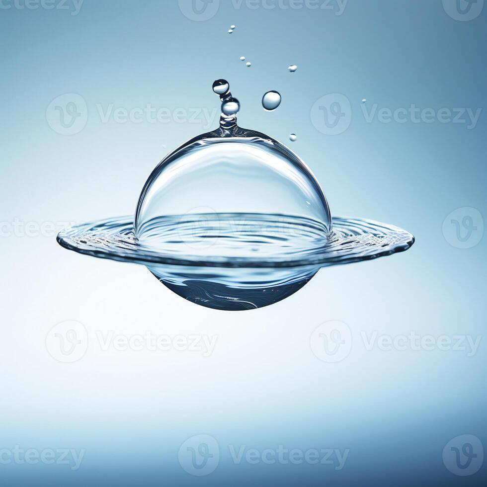 AI generated a drop of water hanging from a wire photo