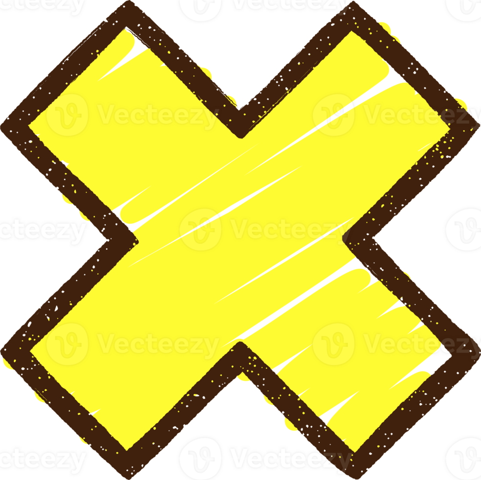Multiplication Symbol Chalk Drawing png