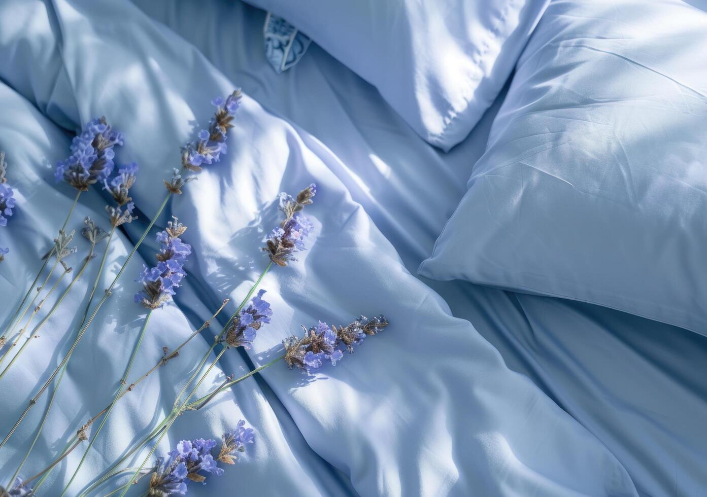 AI generated duvet cover blue pgs photo