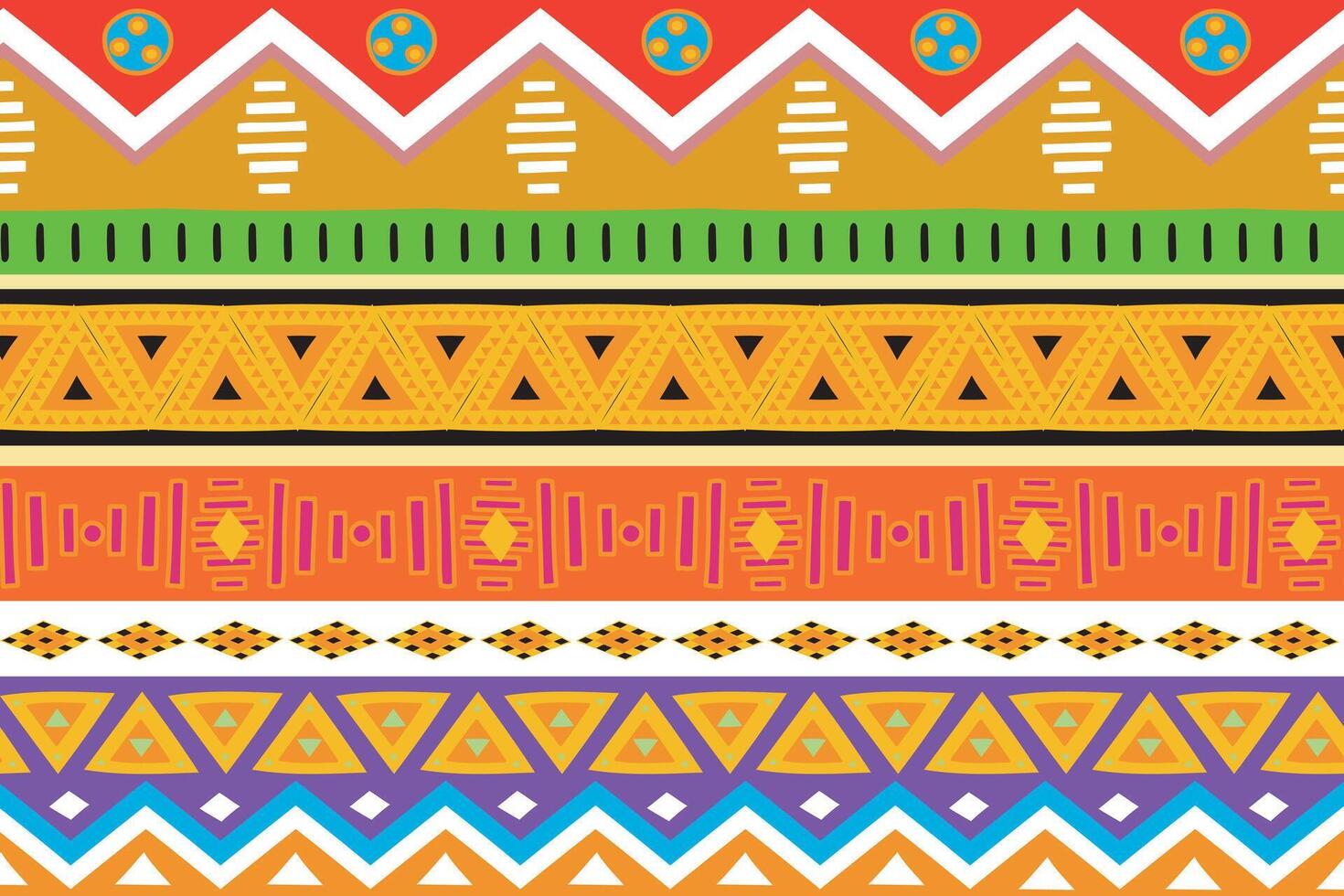 Illustration, The colorful fabric patterns with multi color background. vector