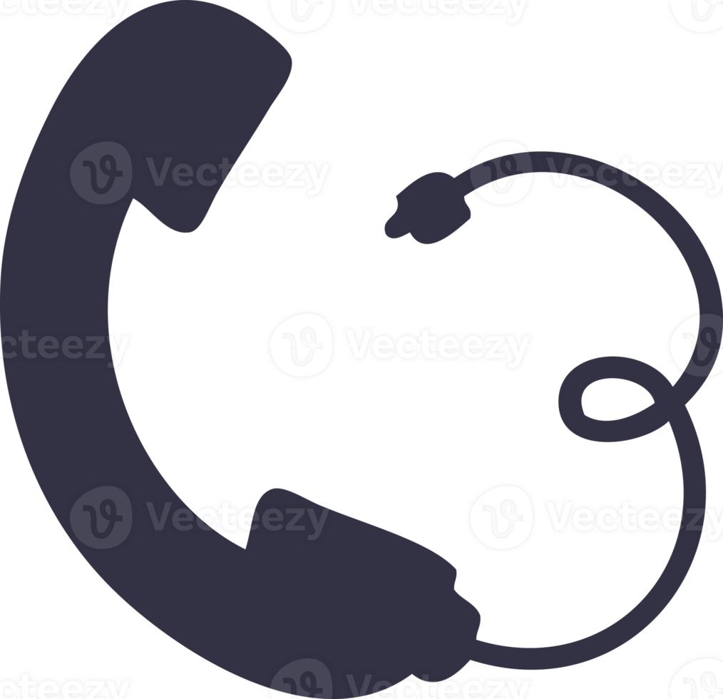 cute cartoon telephone receiver png