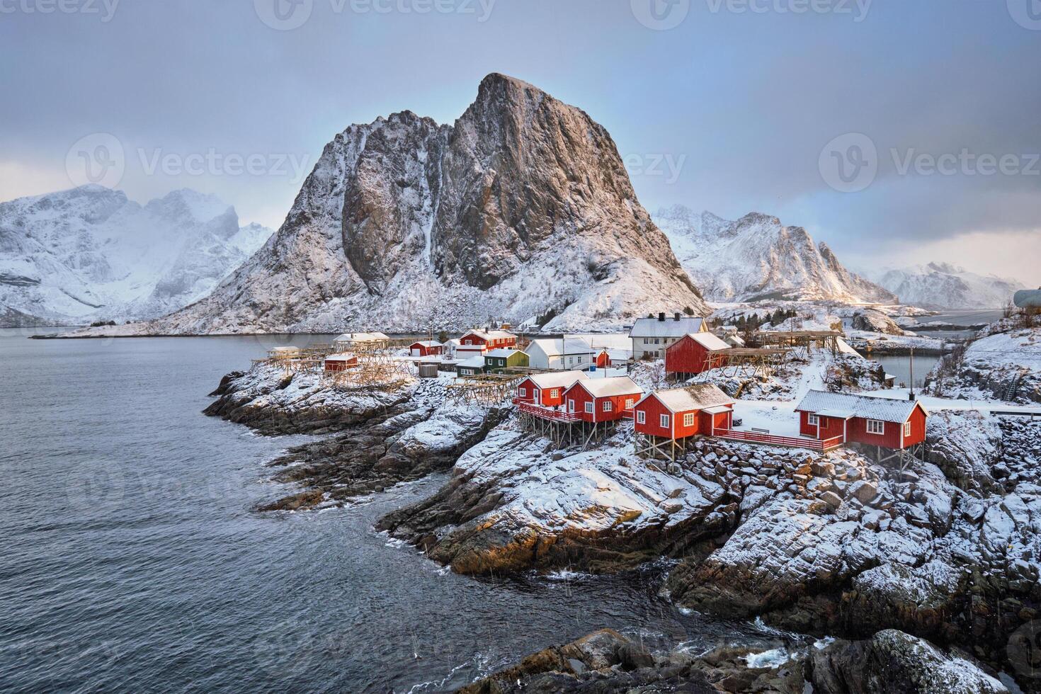Hamnoy fishing village on Lofoten Islands, Norway photo