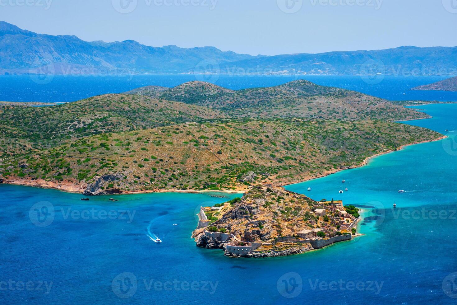 Island of Spinalonga, Crete, Greece photo