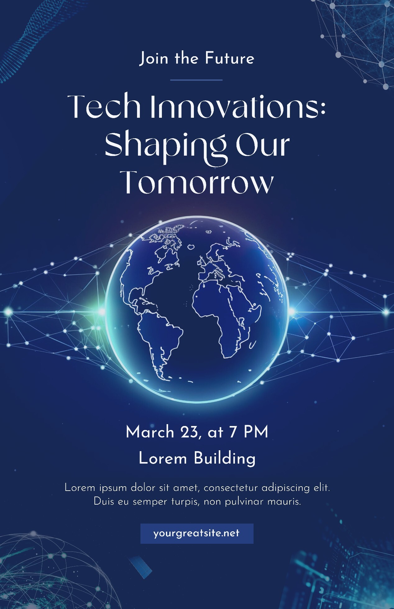 Technology Business Event Poster 39896520 Template