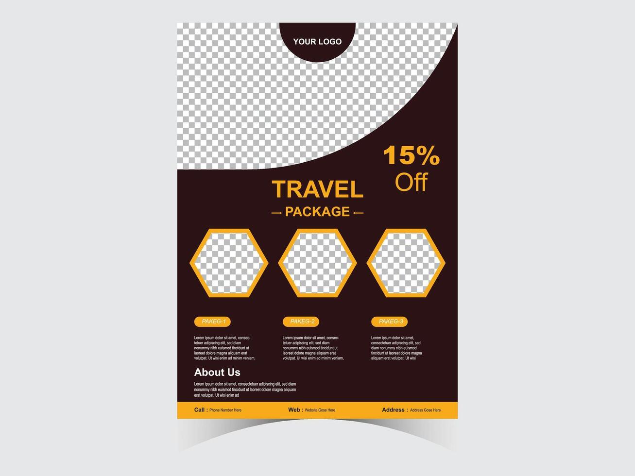 viaje negocio promoción volantes diseño modelo diseño.viajar, turismo o verano fiesta excursión en línea márketing volantes, enviar o póster con resumen gráfico antecedentes y logo. vector