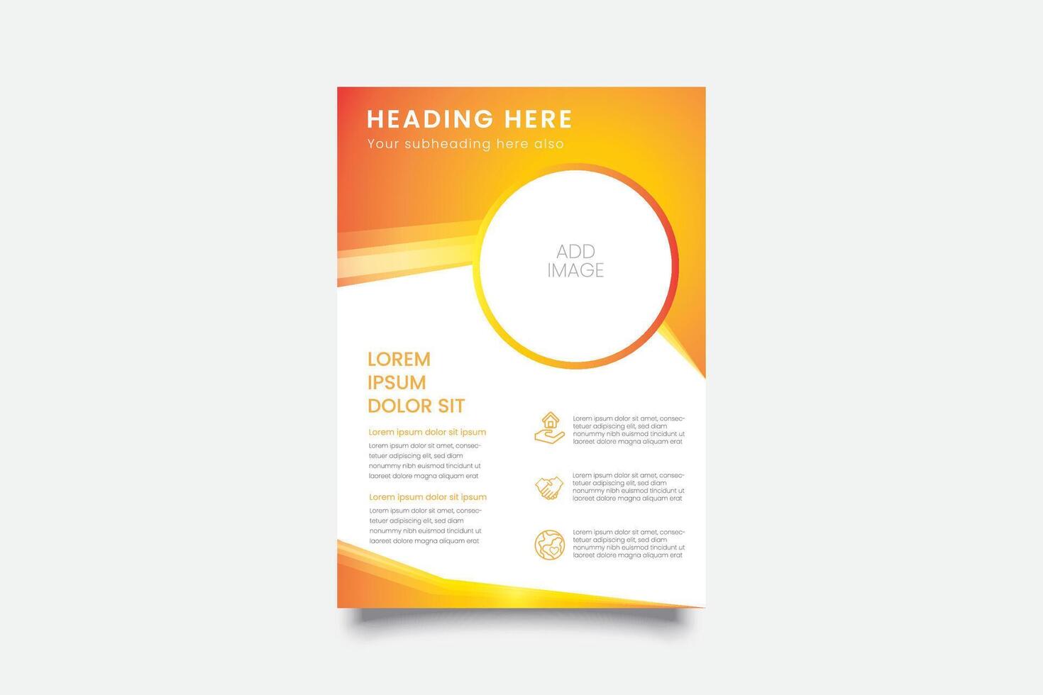 Modern Business Flyer Free Vector