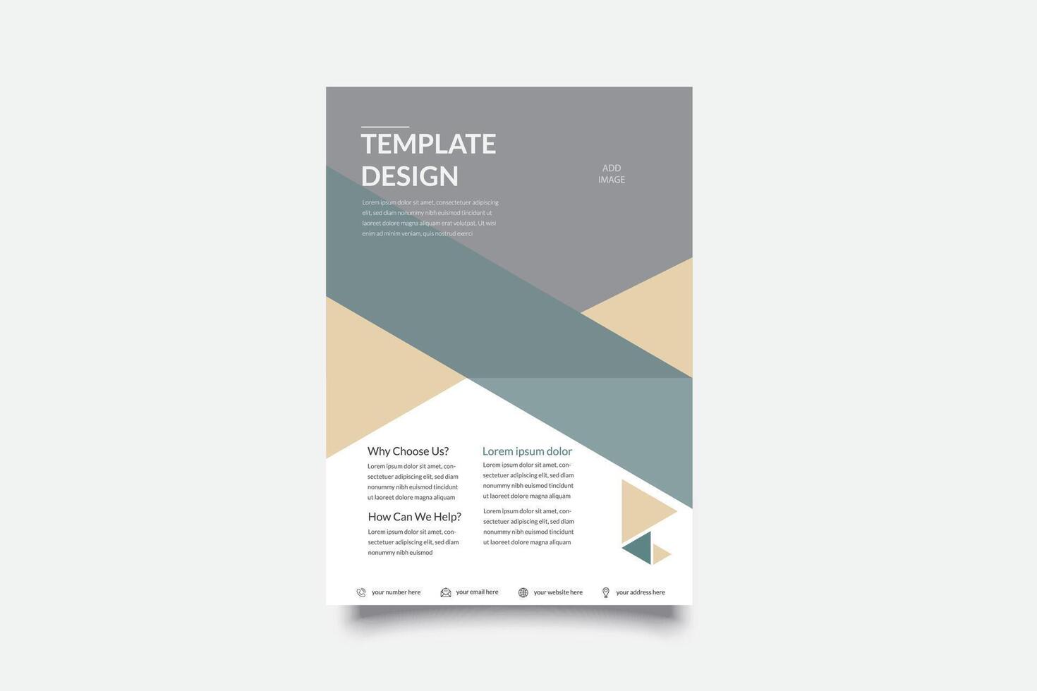 Creative modern business flyer template Free Vector
