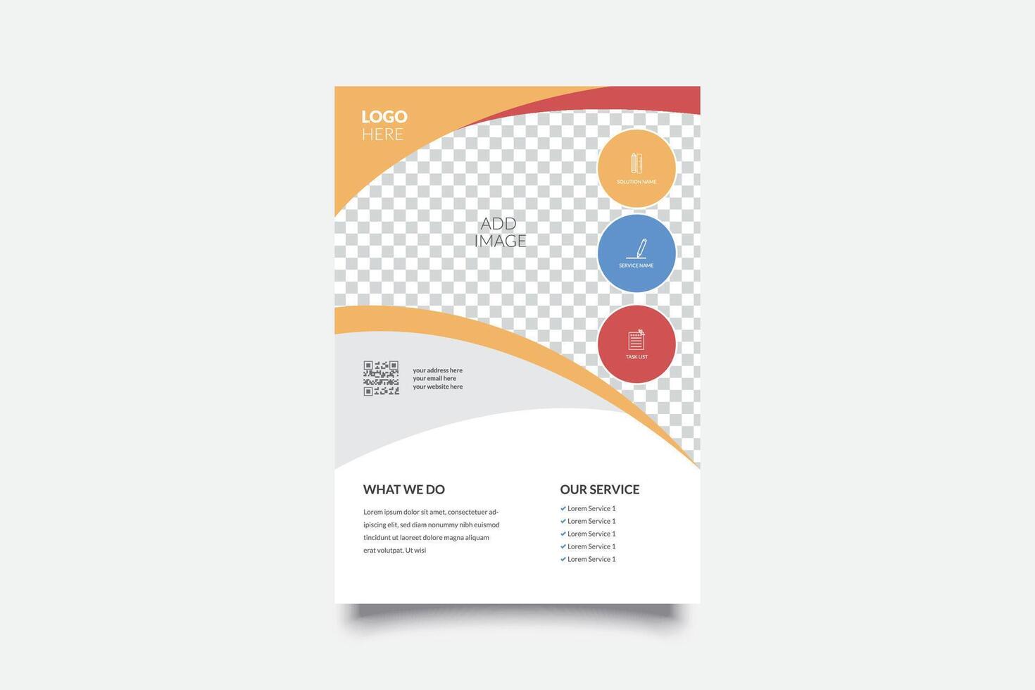 Modern Business Flyer Free Vector