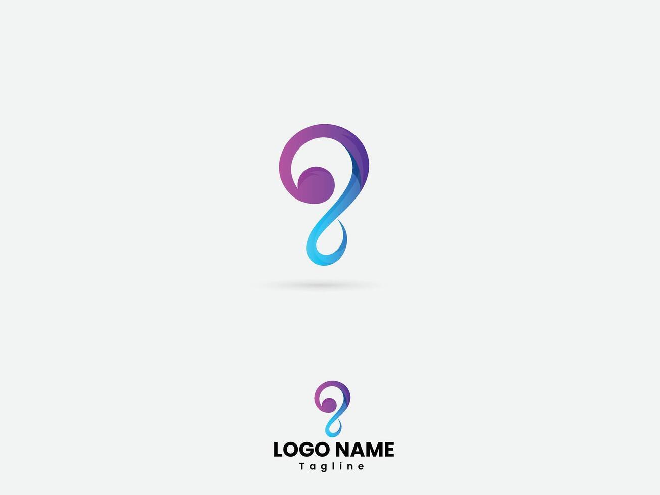 Infinity s letter logo design template vector