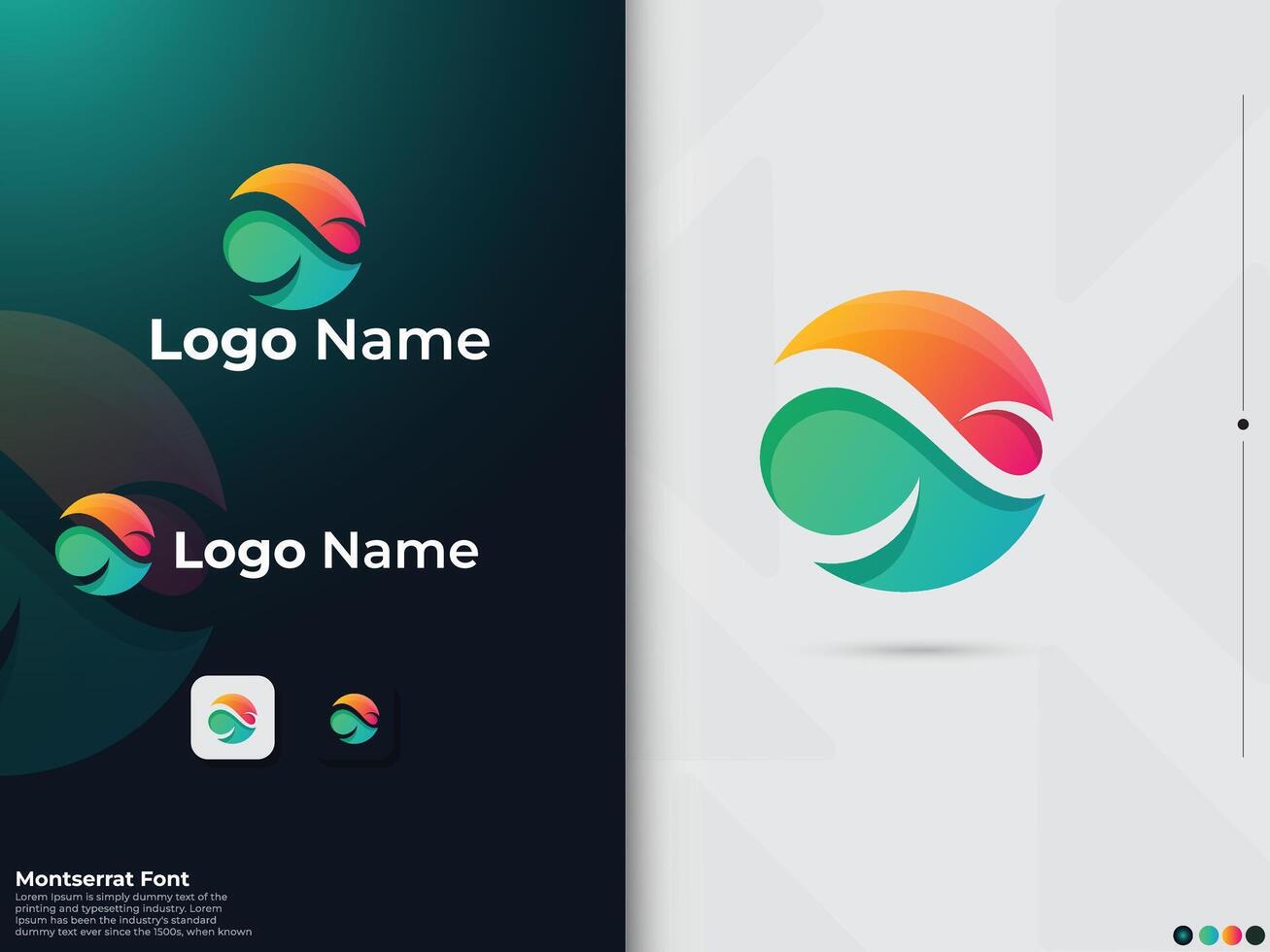 Circle shape infinity vector. Business. Colorful infinity logo. Premium. Technology. Finance. Infinity symbol vector