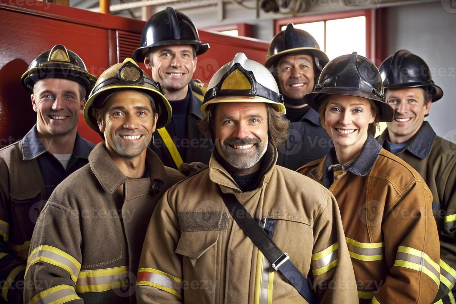 ai generado bombero equipo Servicio foto