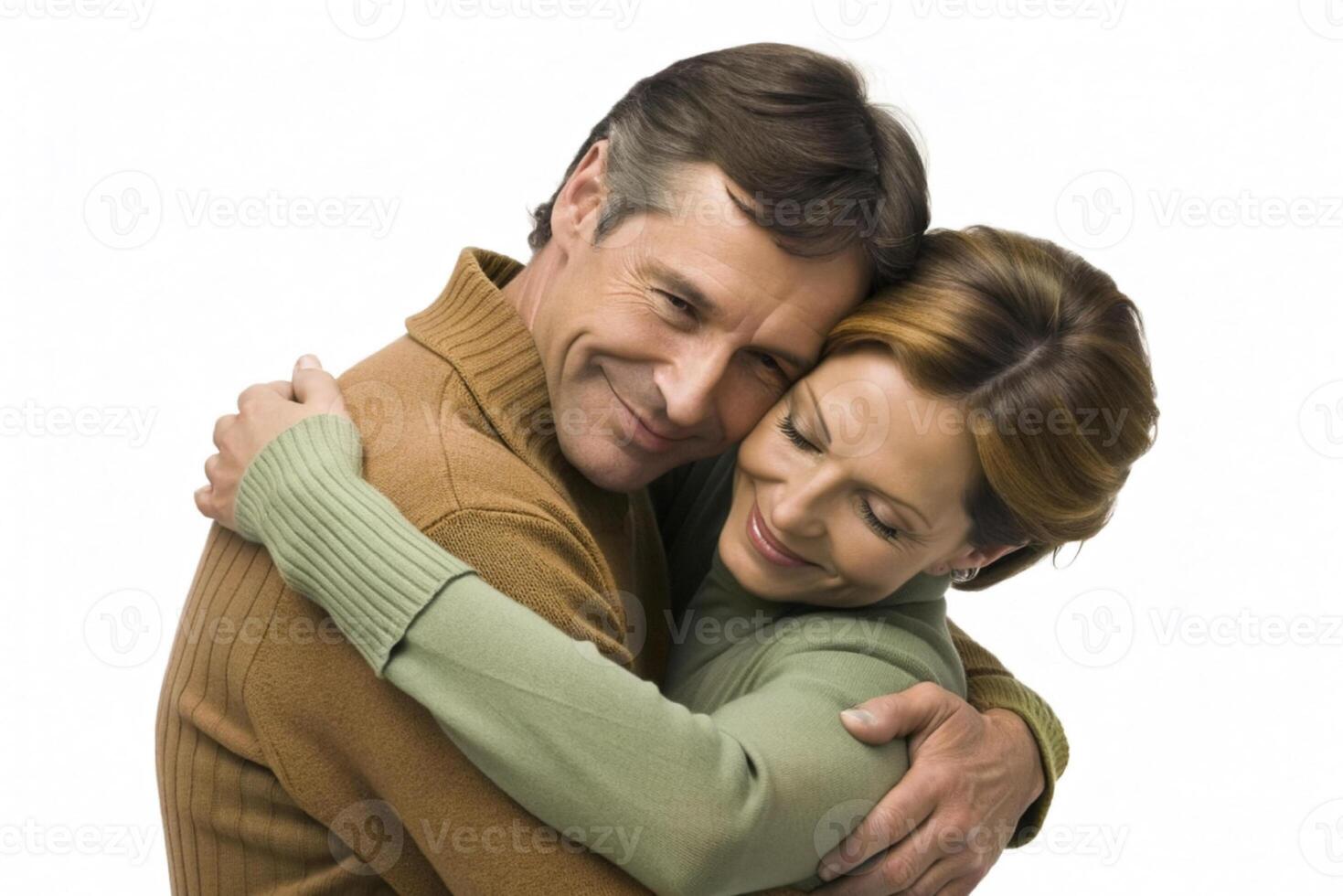 AI generated happy Couple hugging, love photo