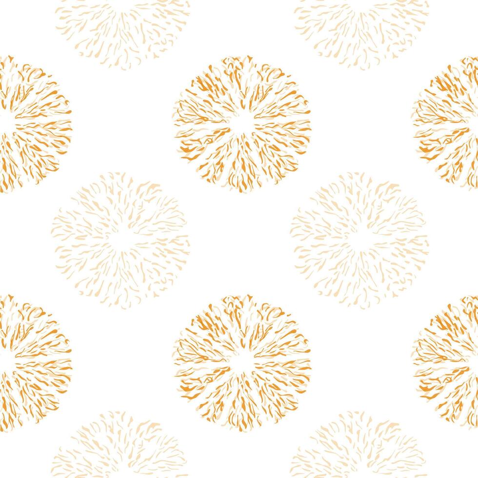 Simple seamless textile pattern with color round elements. Vector background illusrtration.
