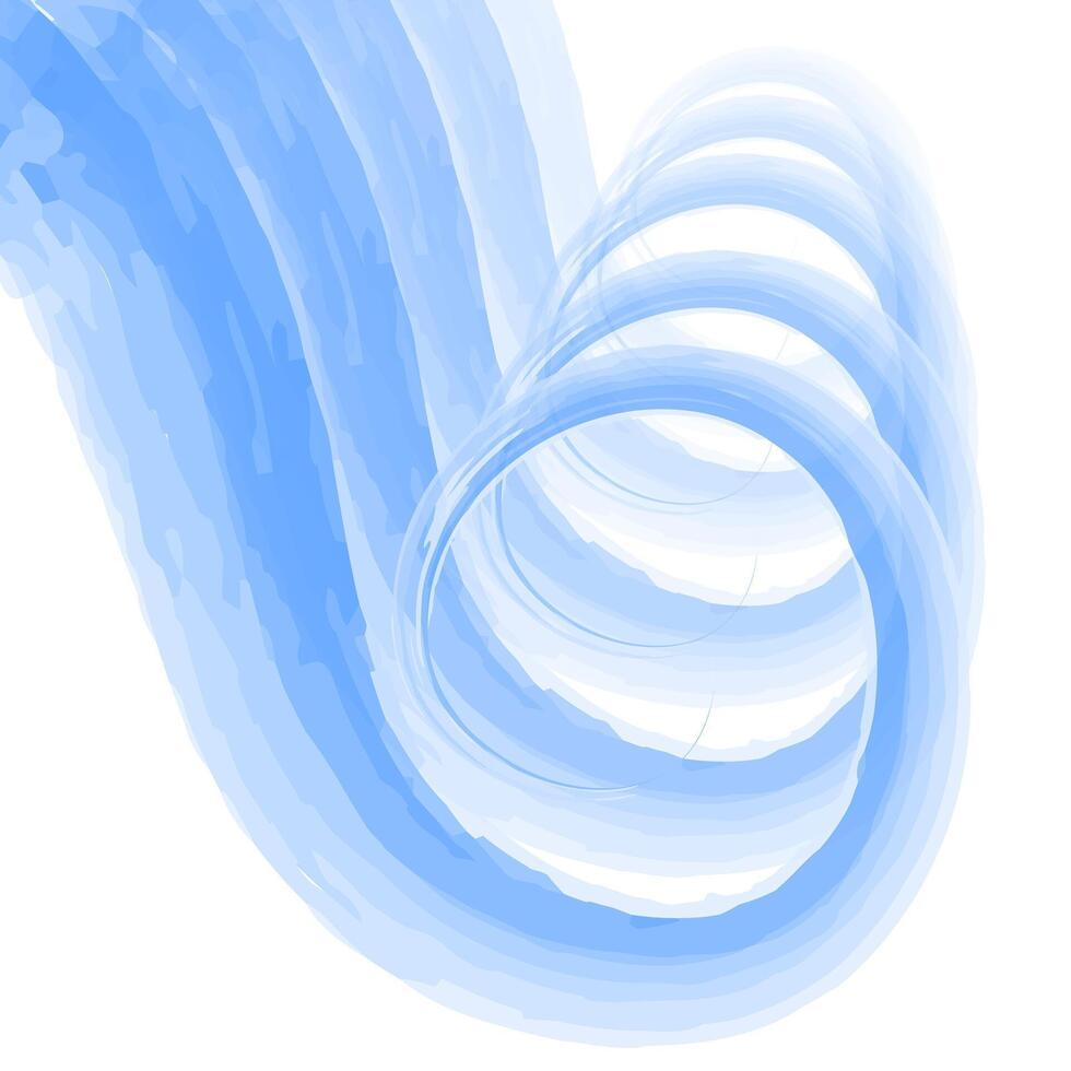 Blue waves ornament fantasy background. Circle pattern. Creative Design Templates. Chaotic blue watercolor texture. vector