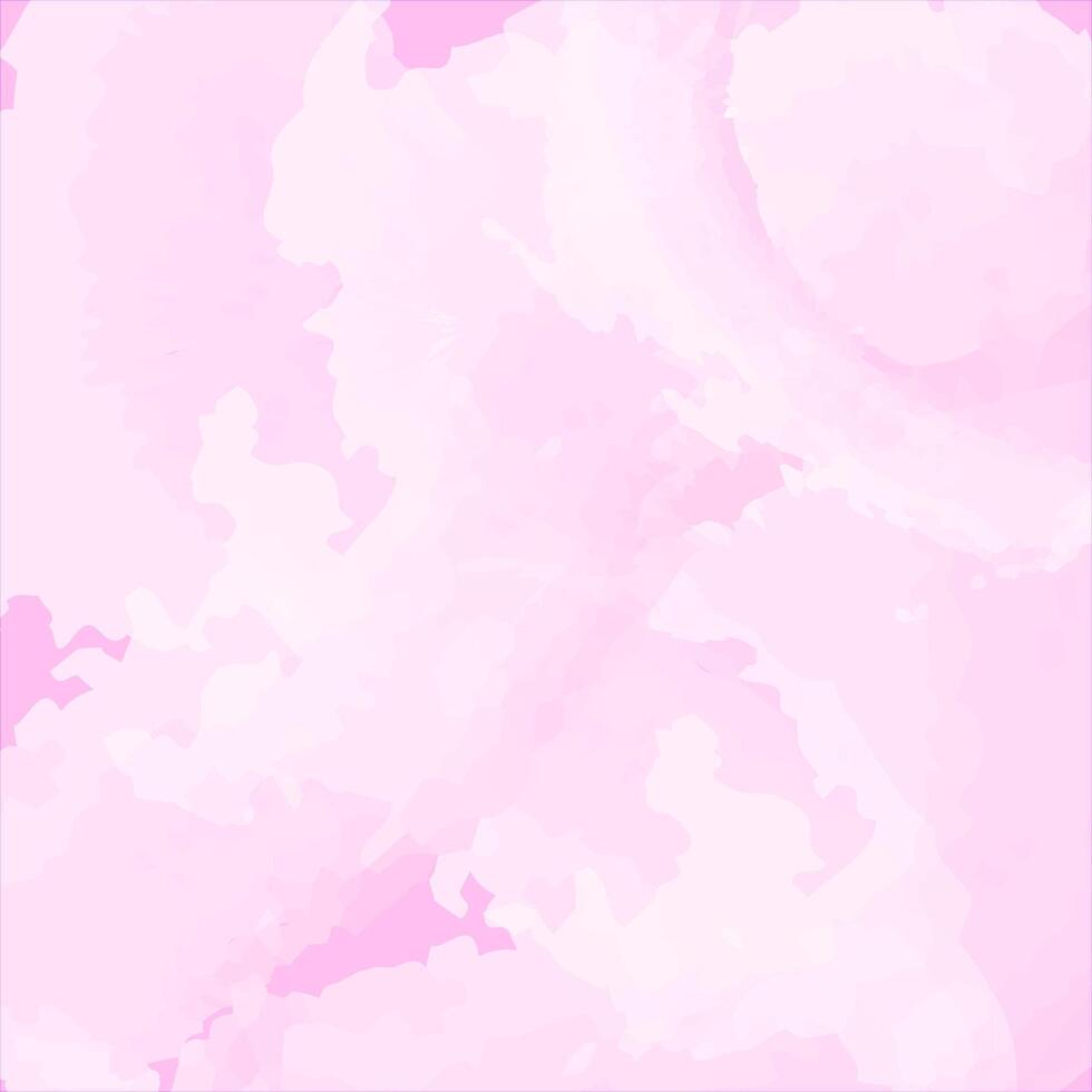 Pink sky and clouds with copy space. Delicate abstract watercolor background, texture basis for design. vector