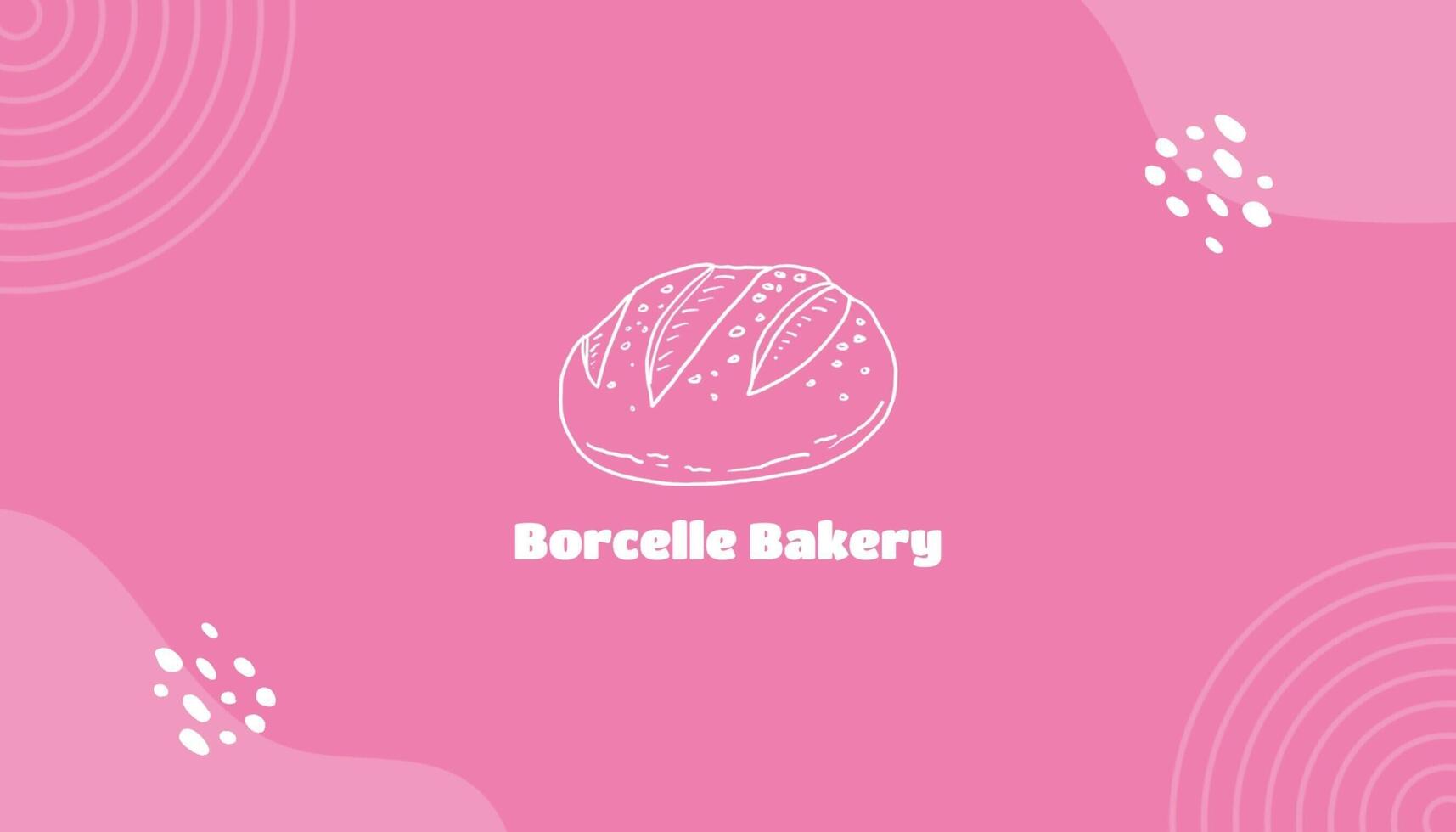 pink bakery business card template