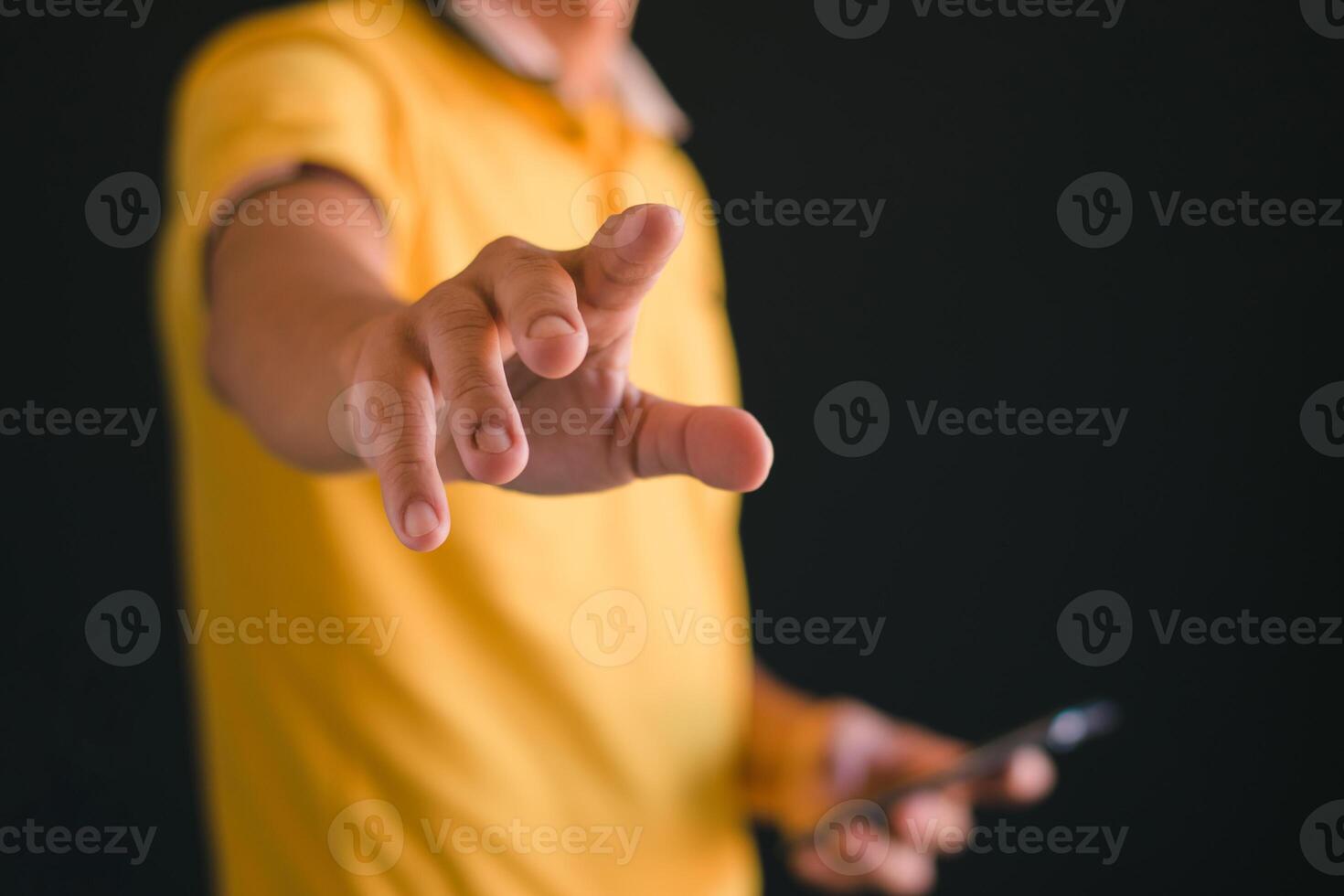 Photo of business people's hands working