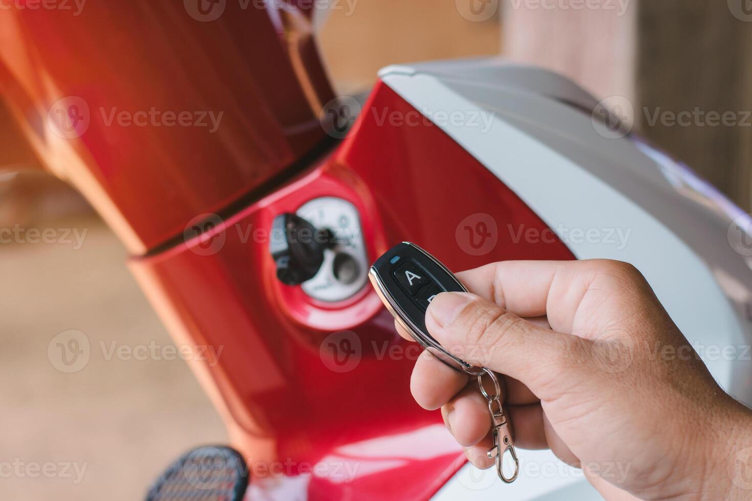 Motorcycle safety key system, remote security locking and anti-theft through modern technology photo