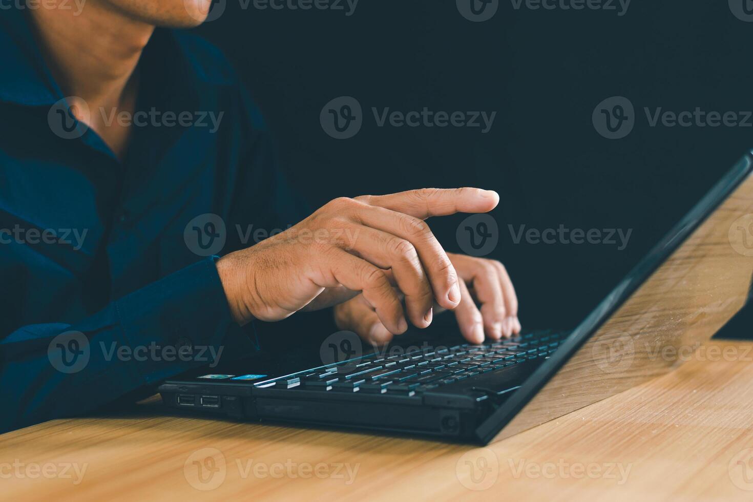 Photo of business people's hands working