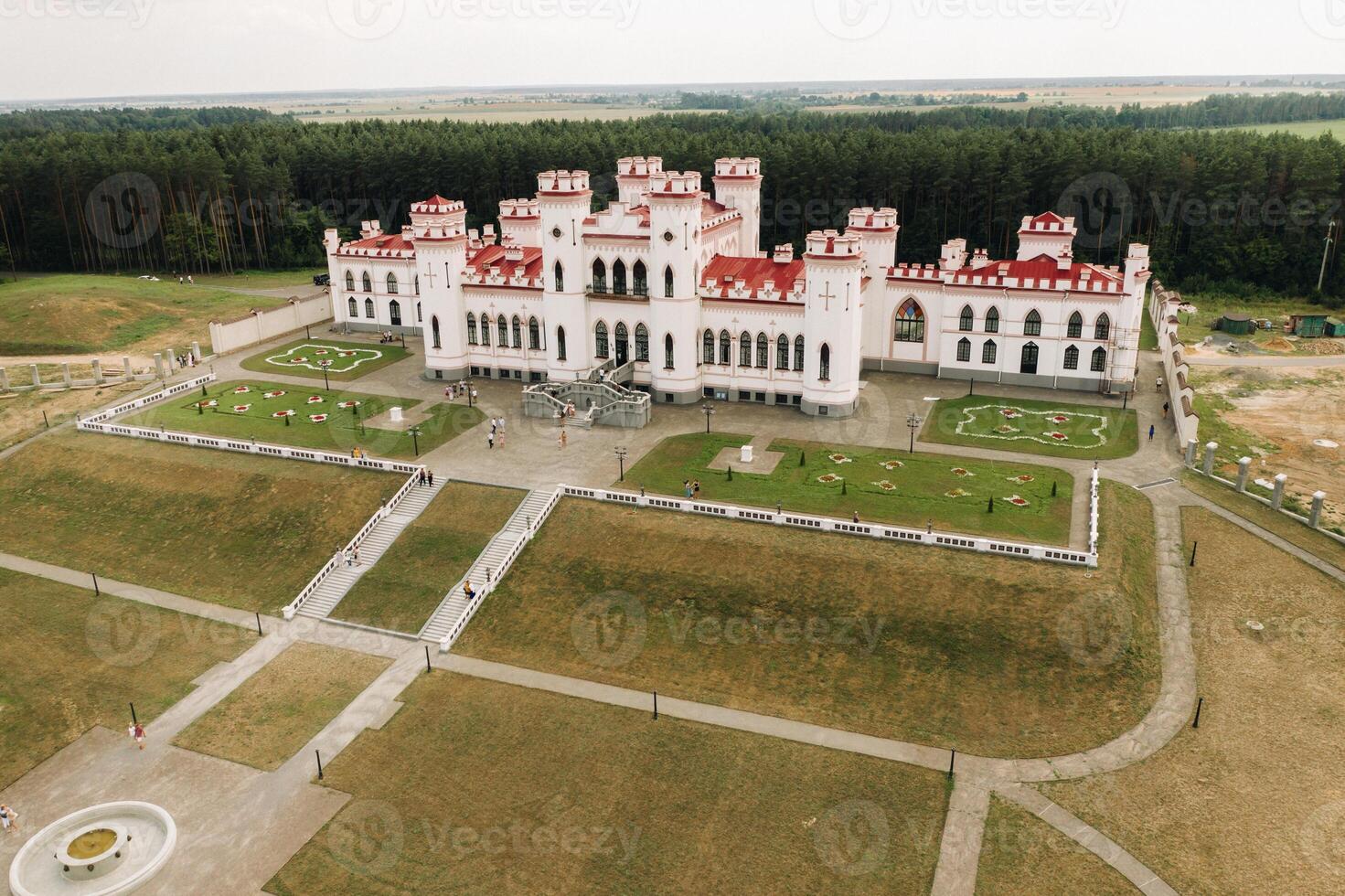 Summer Kossovsky Castle in Belarus.Puslovsky Palace photo