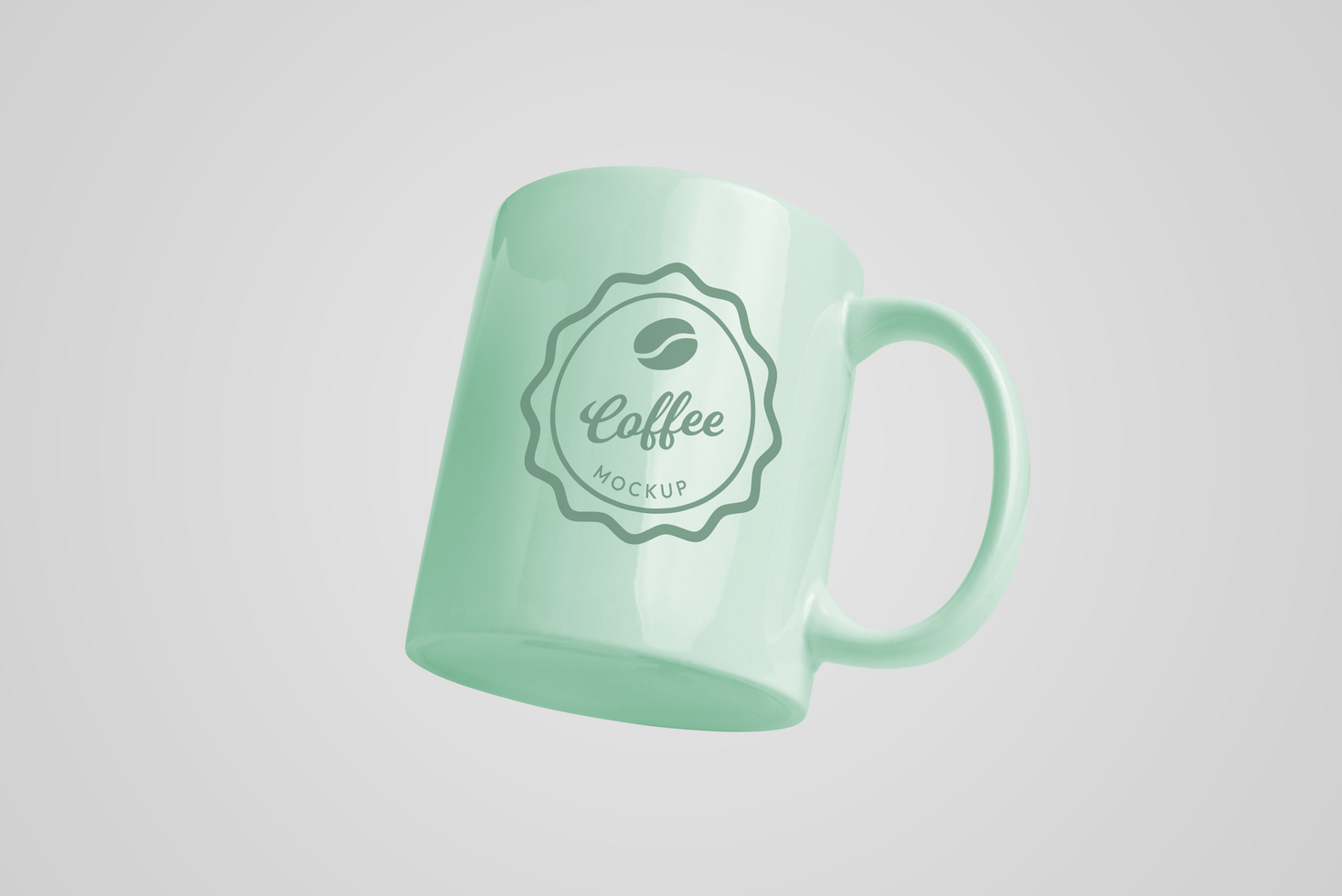 Customizable mockup for brand promotion. Mug with color change and logo insertion psd