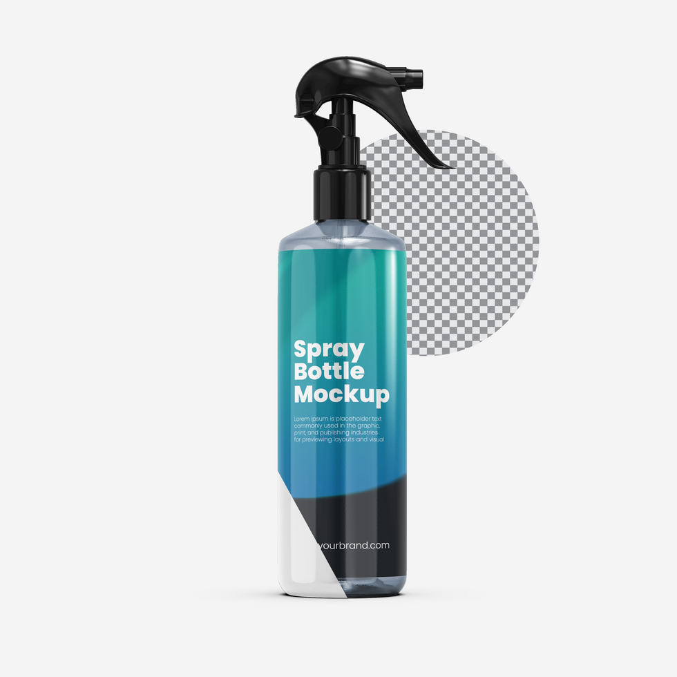 Spray Bottle Mockup psd