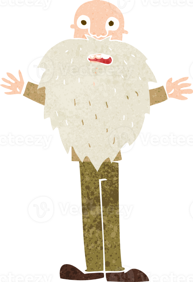 cartoon bearded old man png