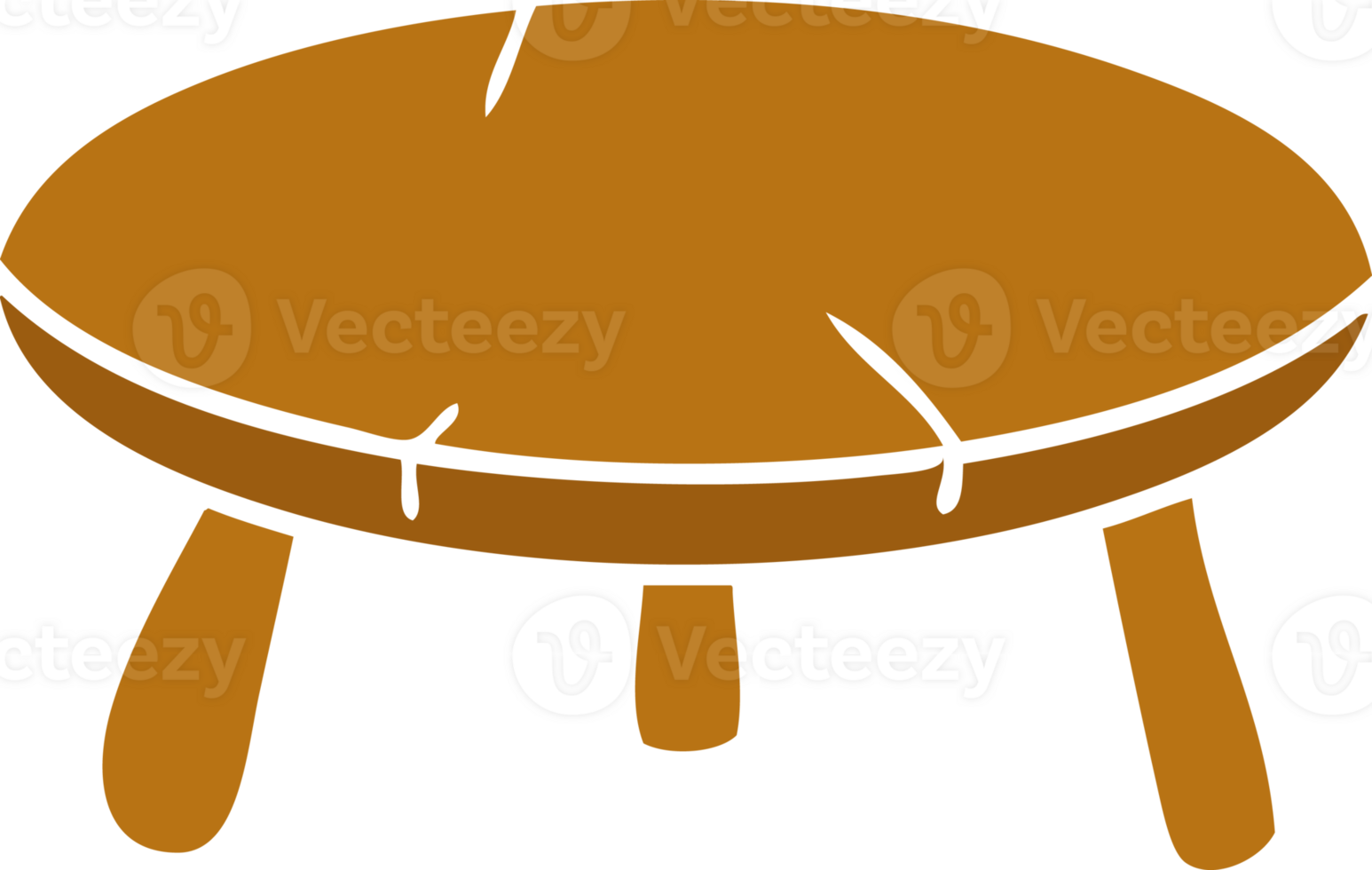 hand drawn cartoon doodle of a wooden stool png