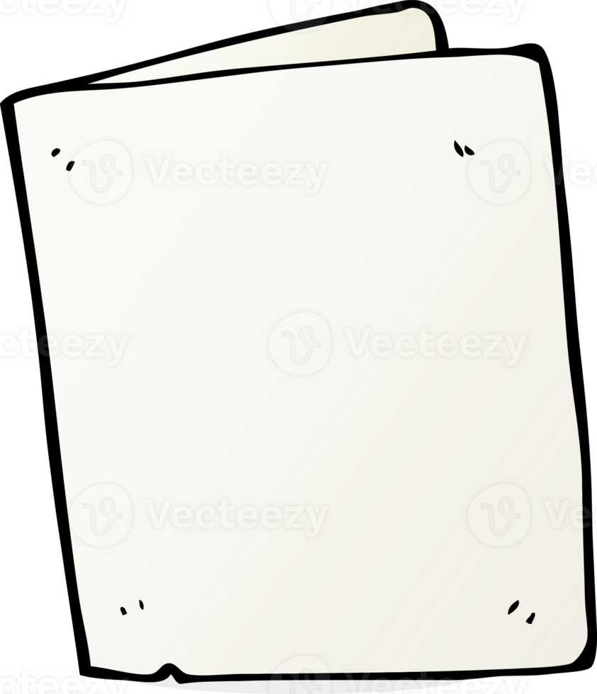 cartoon folded card png