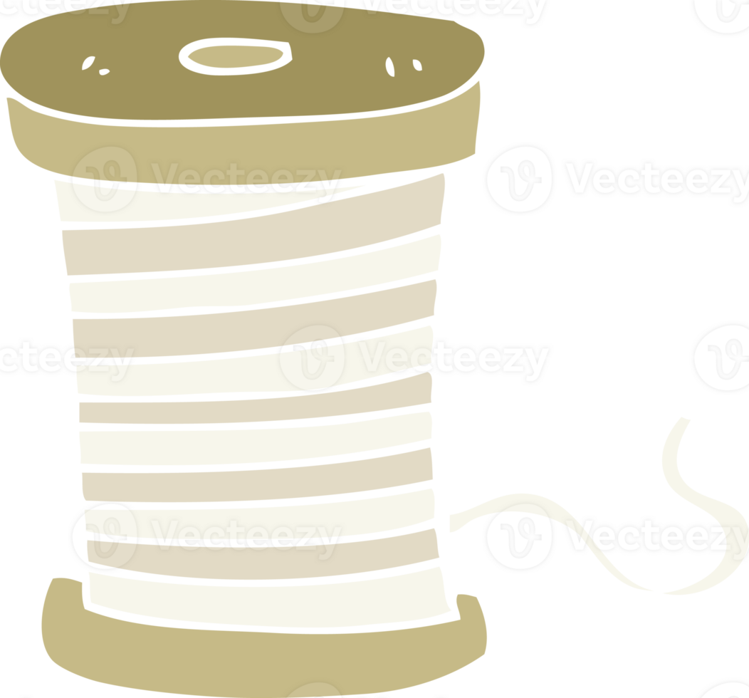 flat color illustration of yarn png