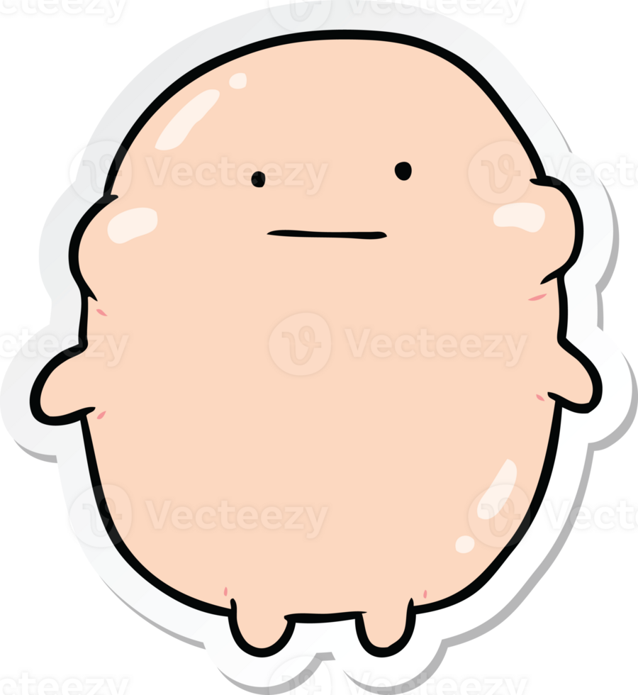 sticker of a cartoon human png