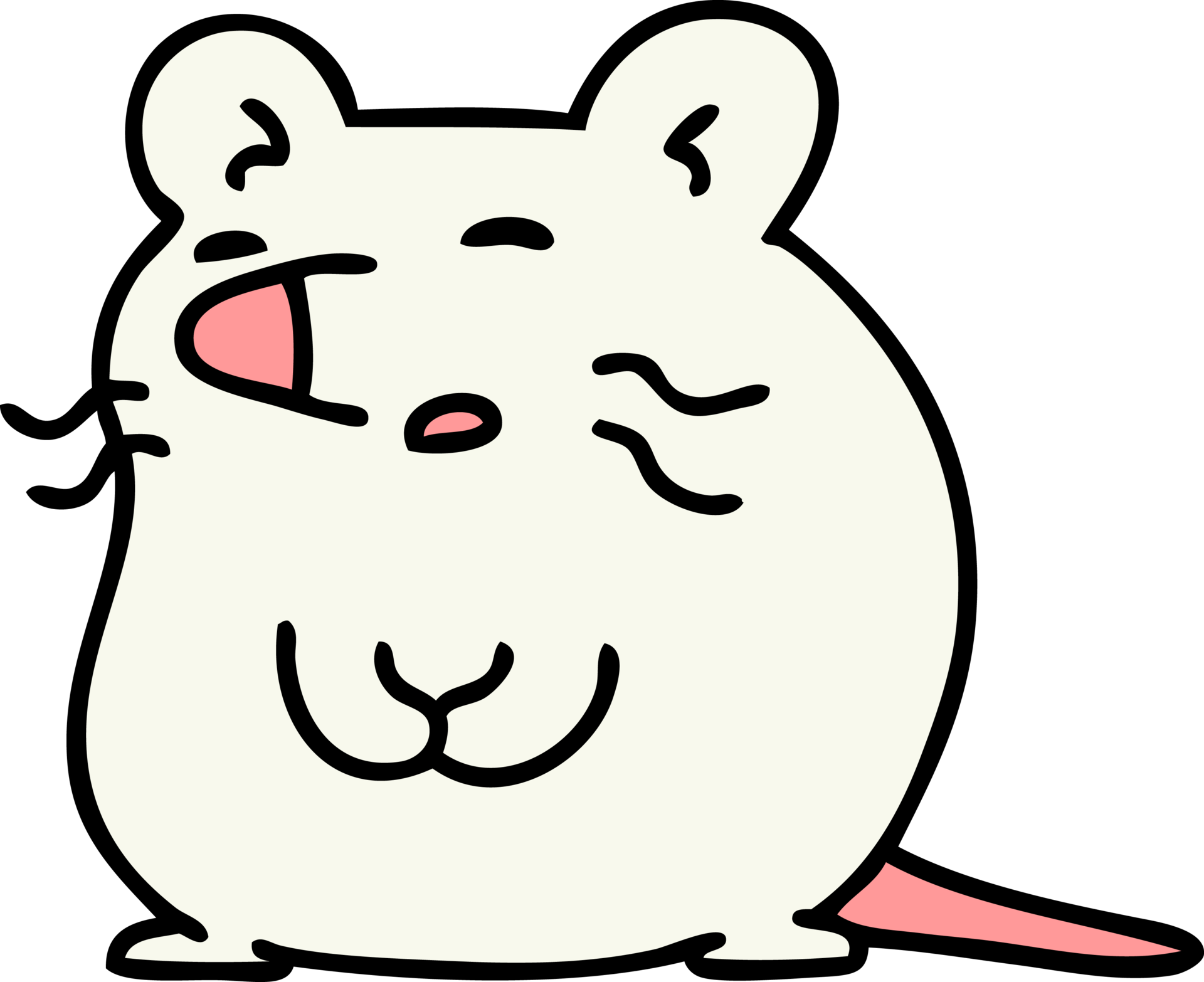 cartoon white mouse 39911051 PNG