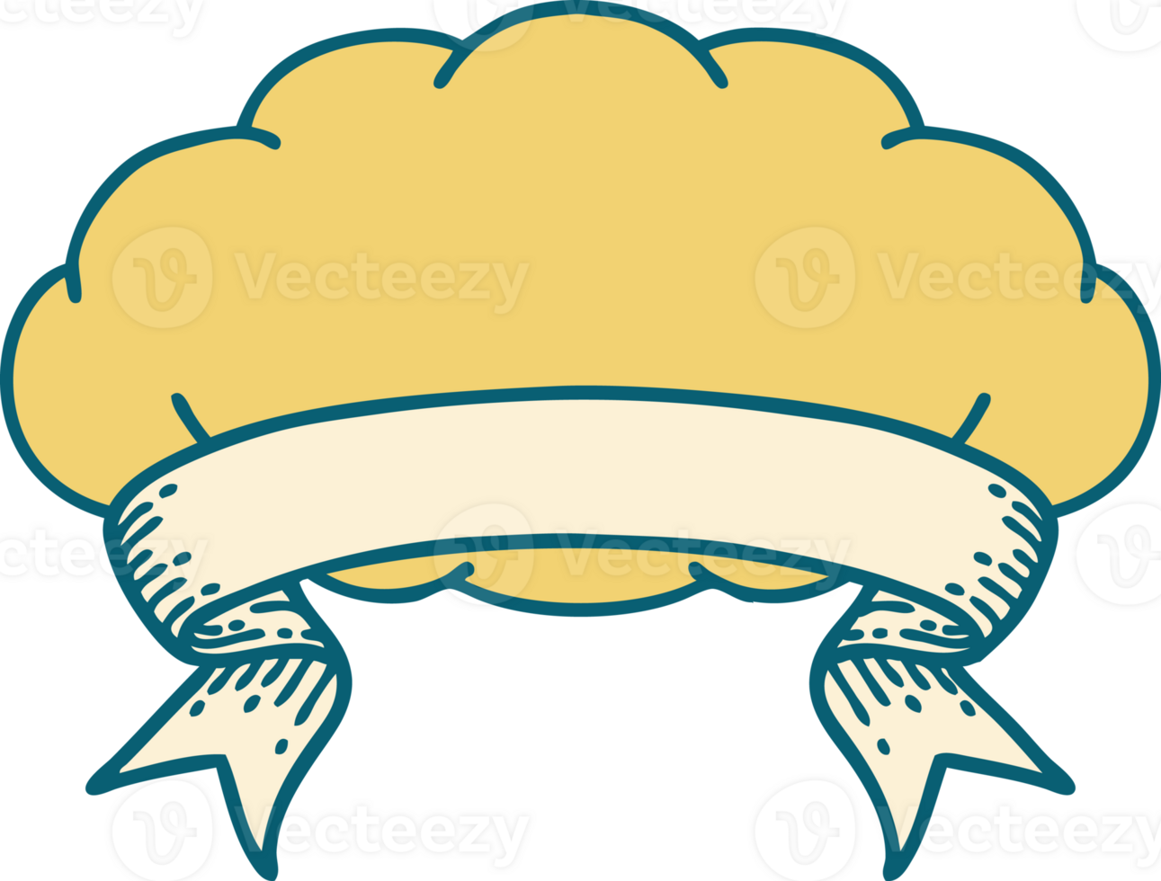 tattoo with banner of a cloud a grey cloud png