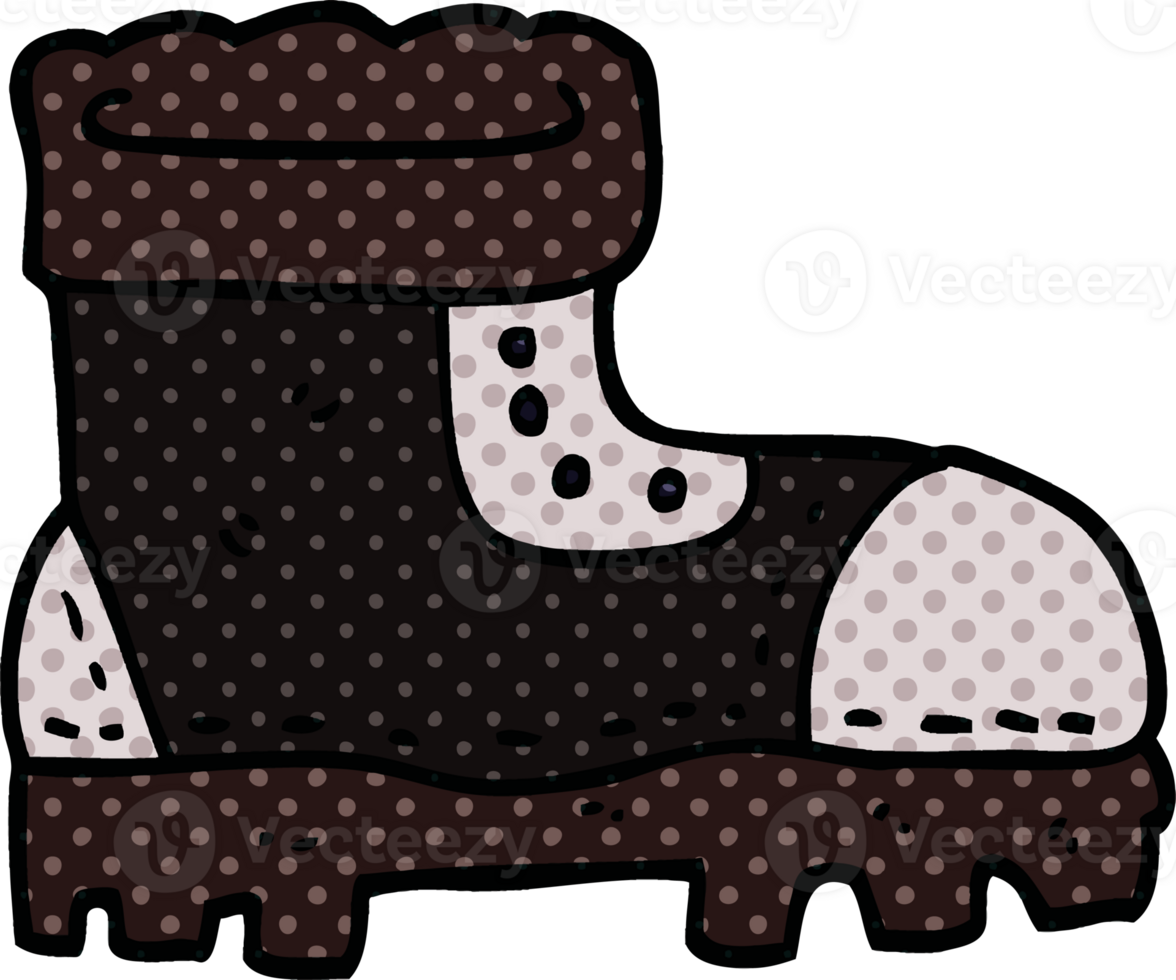 cartoon doodle work boot png