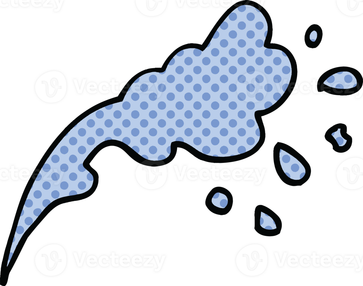 comic book style cartoon water splash png