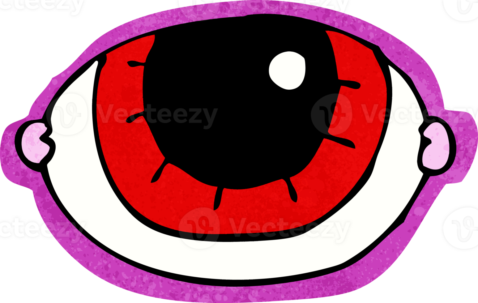 cartoon staring eye png