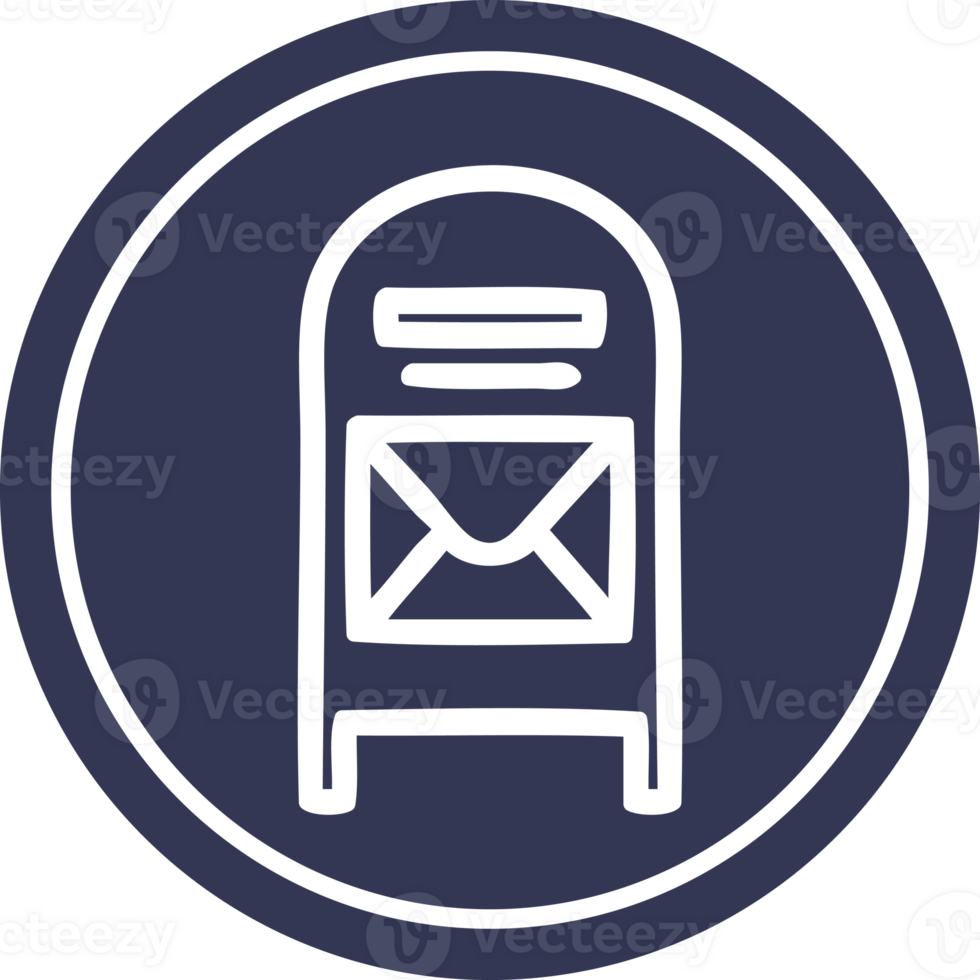 mail box circular icon png
