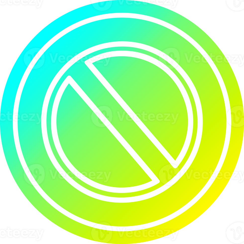generic stop circular in cold gradient spectrum png