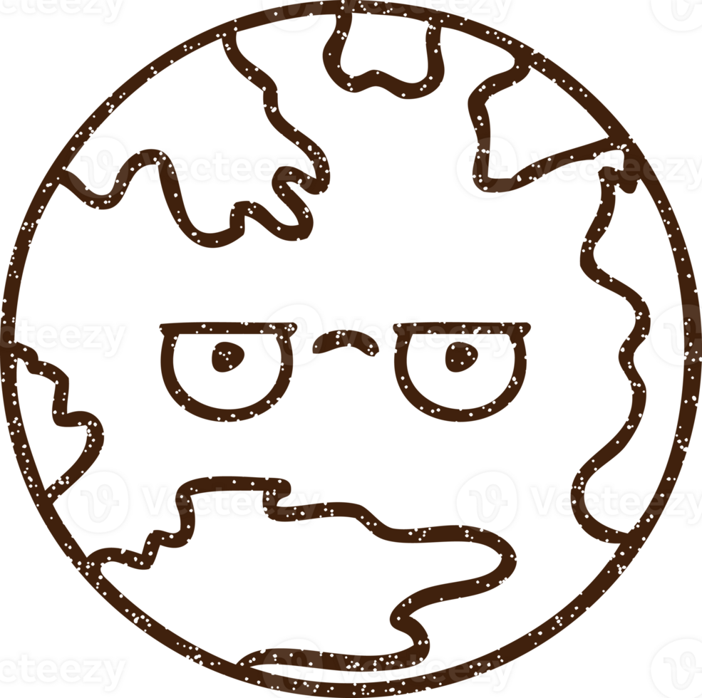 Angry Earth Charcoal Drawing png