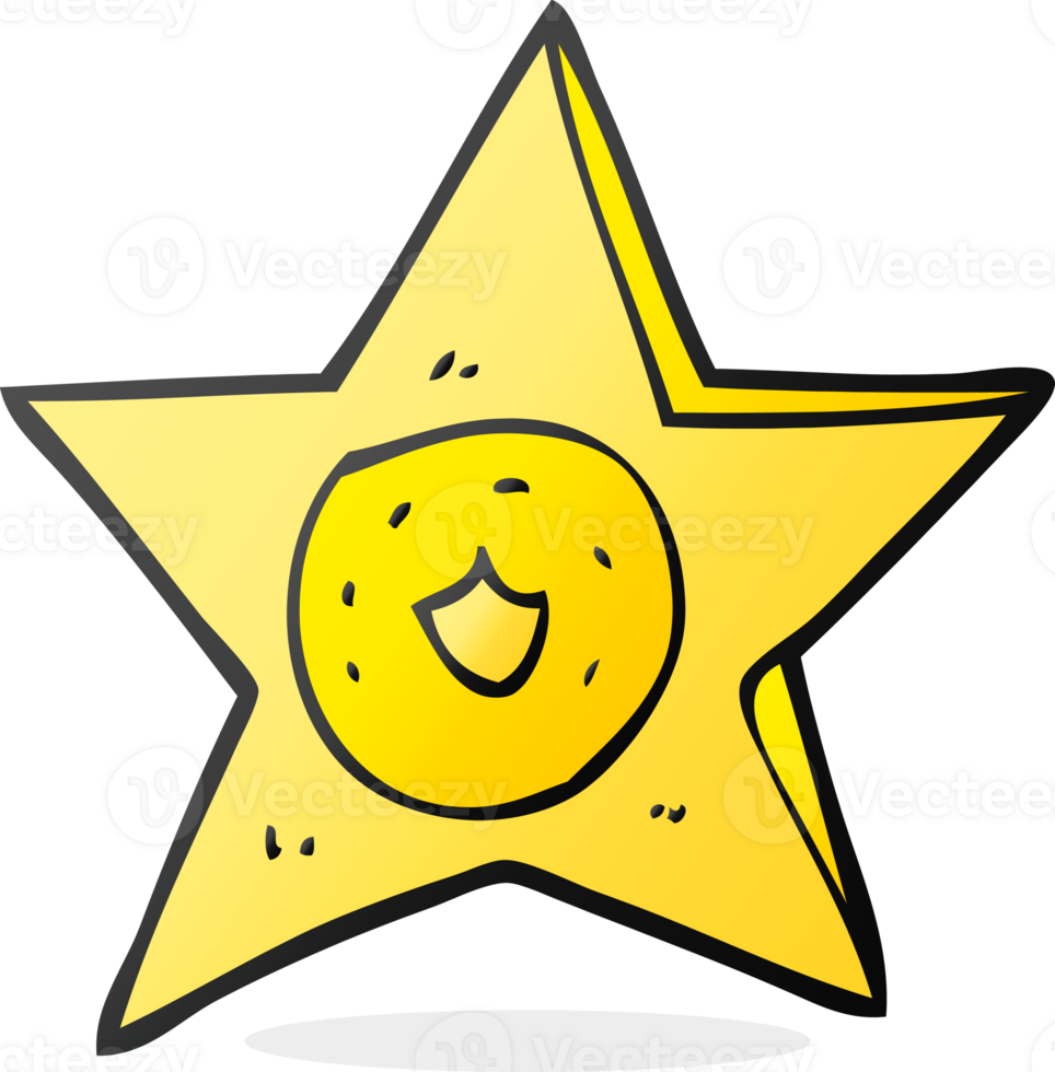 cartoon sheriff badge png