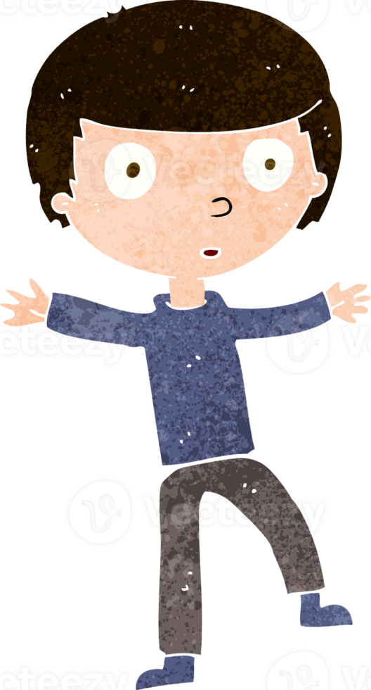cartoon startled boy png