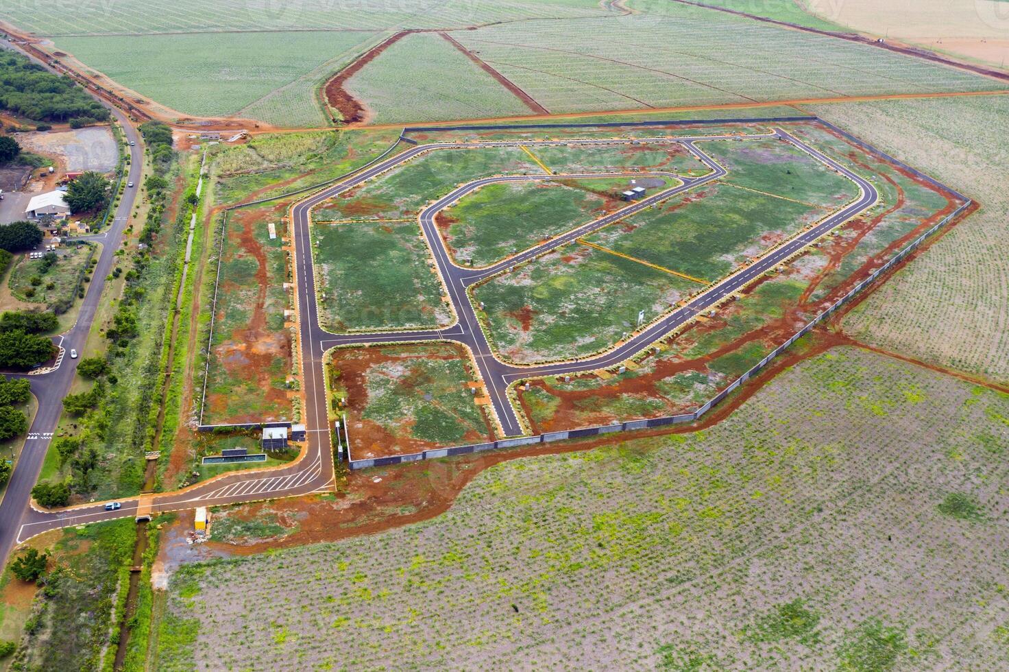Racing road on the island of Mauritius photo