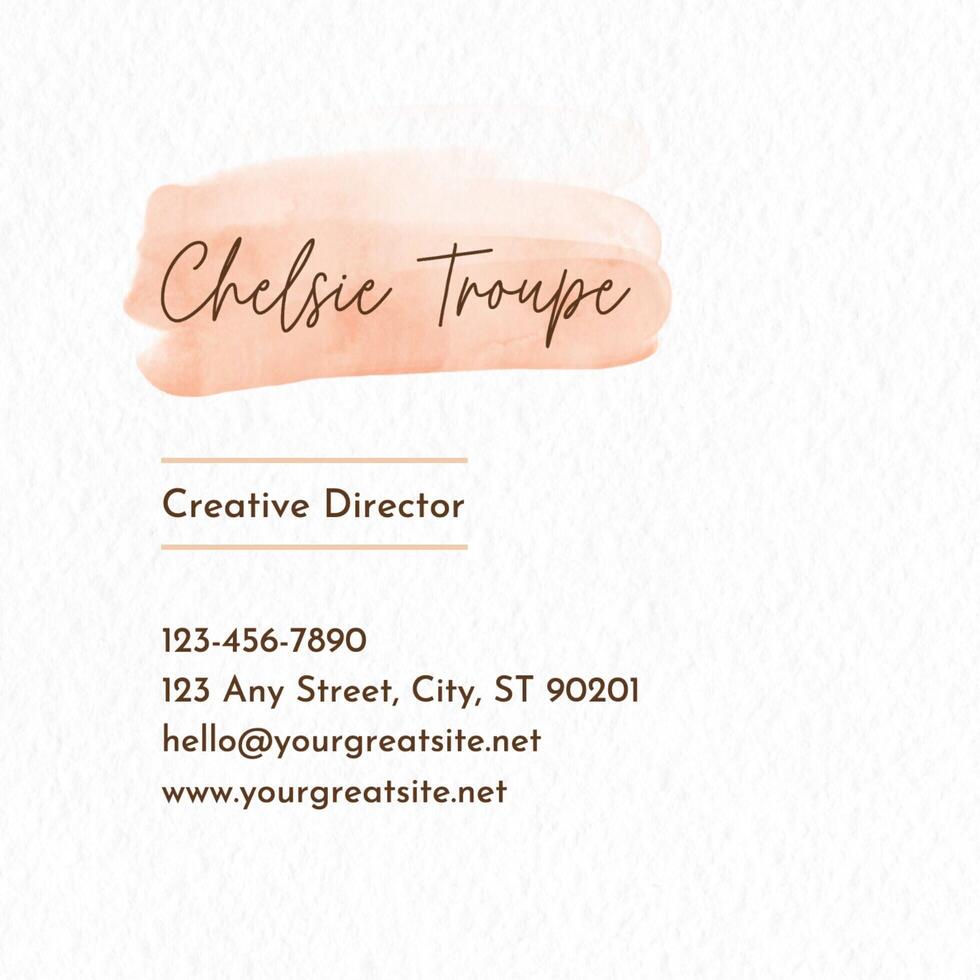 Creative Square Business Card template