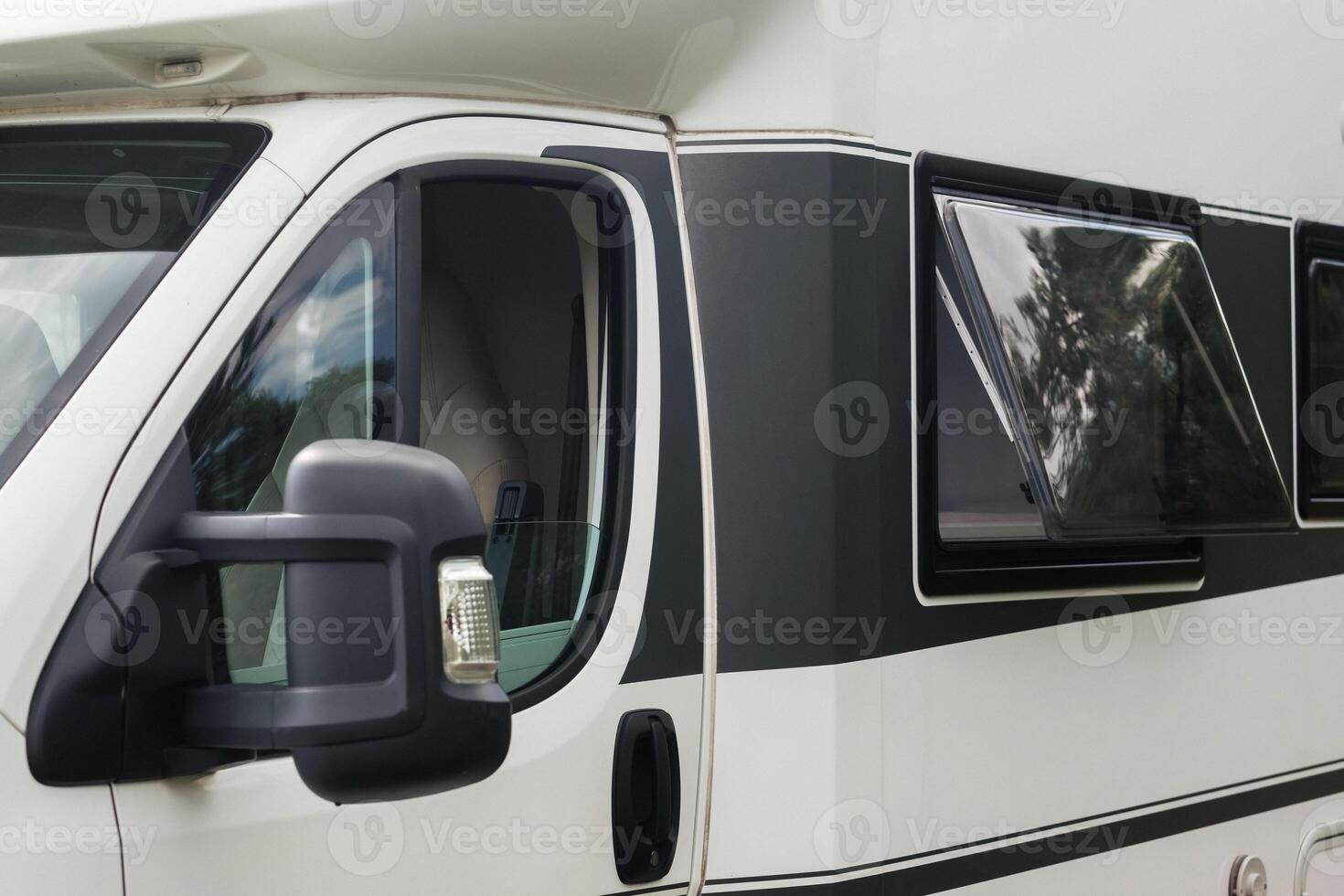 a vacation trip in a motorhome, a rest in a van photo