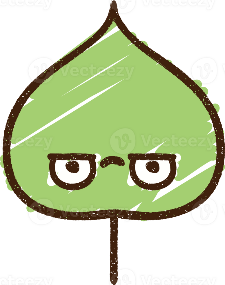 Leaf Chalk Drawing png