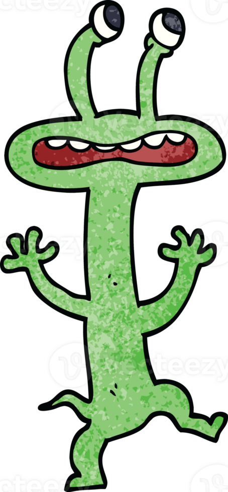 cartoon doodle monster png