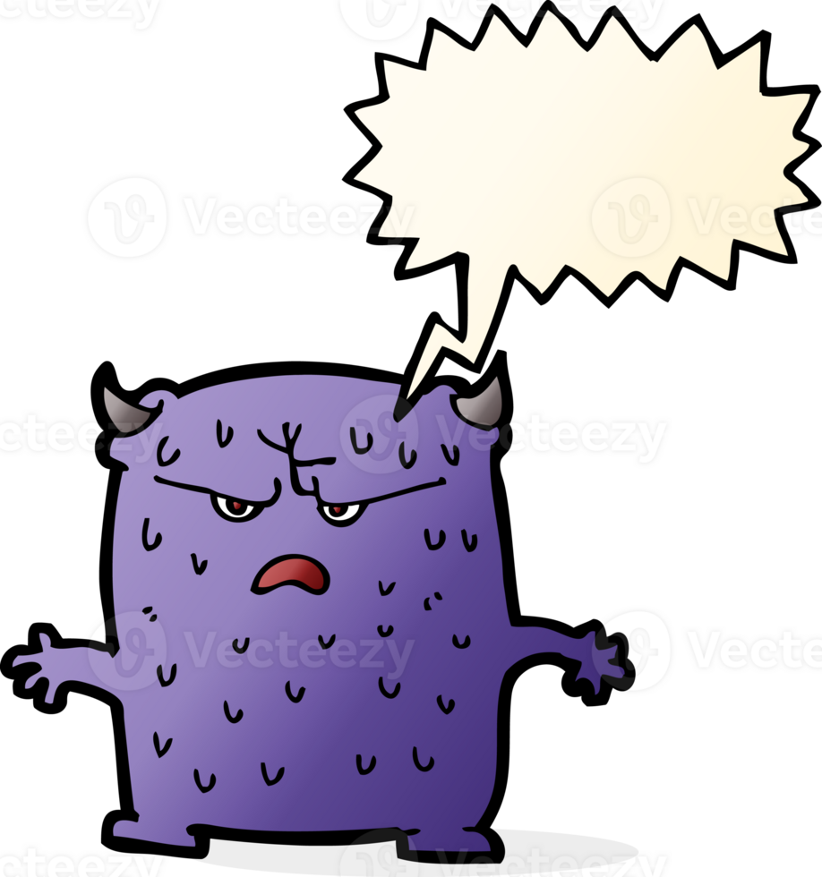 cartoon little alien with speech bubble png