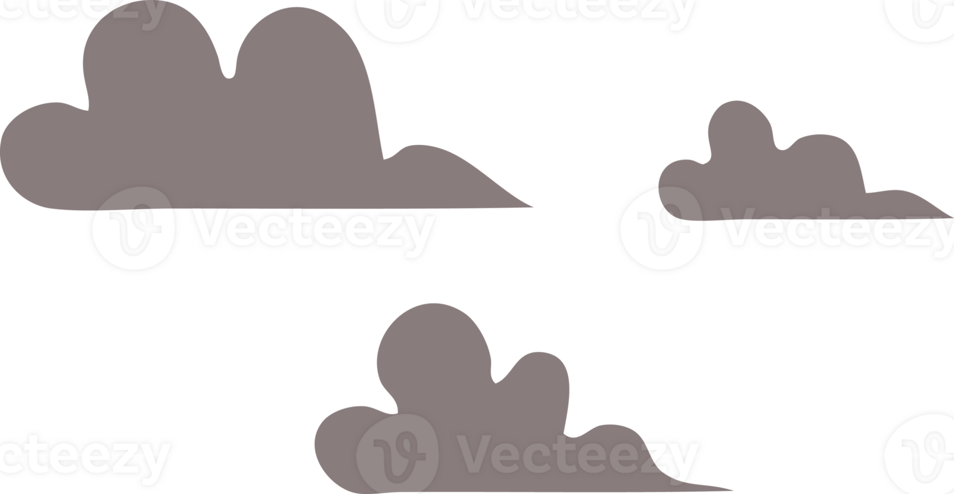flat color retro cartoon of a storm cloud png