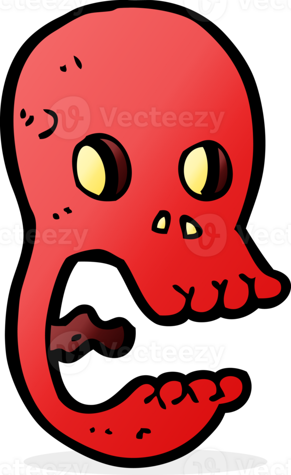 funny cartoon skull png